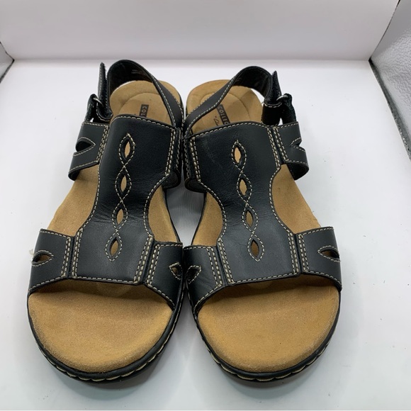 Clarks Leisa Lakelyn Women's Pewter black sandals size 8 M F15 - Picture 2 of 7